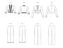 Naaipatroon Vogue 1993 combination, maat 32-40 Dui/En/Fr