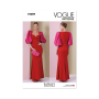 Naaipatroon Vogue 2009 jurk, maat 34-42, Dui/En/Fr