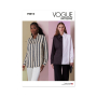 Naaipatroon Vogue 2012 top, maat 32-40, Dui/En/Fr