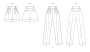 Naaipatroon Vogue 2014 broek, maat 34-42 Dui/En/Fr