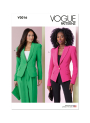 Naaipatroon Vogue 2016 jas, maat 42-50, Dui/En/Fr