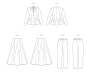 Naaipatroon Vogue 2018 combination, maat 30-38 Dui/En/Fr