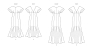 Naaipatroon Vogue 2027 Jurk, maat 40-48 Dui/En/Fr