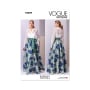 Naaipatroon Vogue 2029 Jurk, maat 34-42 Dui/En/Fr