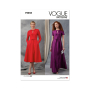 Naaipatroon Vogue 2044 Dames Jurk, maat 34-42 Dui/En/Fr