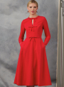 Naaipatroon Vogue 2044 Dames Jurk, maat 34-42 Dui/En/Fr