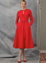 Naaipatroon Vogue 2044 Dames Jurk, maat 34-42 Dui/En/Fr