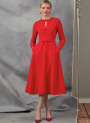 Naaipatroon Vogue 2044 Dames Jurk, maat 44-52 Dui/En/Fr