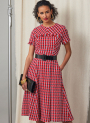 Naaipatroon Vogue 2046 Dames Jurk, maat 40-48 Dui/En/Fr