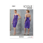 Patron Vogue 2047 robe de soirée femme, version papier, taille 34-42 en français