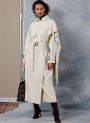 Naaipatroon Vogue 2055 Dames Trench Coats, maat 34-42 Dui/En/Fr