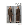 Naaipatroon Vogue 2056 Dames Jas en Rok, maat 44-52 Dui/En/Fr