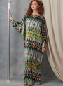 Patron Vogue 2057 caftan femme, version papier, taille XS-XXL en français