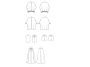 Pattern Vogue 9191 Misses' Poncho, Top, Shorts and Pants, En/Ger/Fr