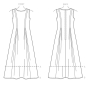 Patron Vogue 9236 robe, taille 40-48, en français