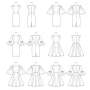 Patron Vogue 9239 robe, taille 32-40, en français
