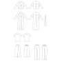 Naaipatroon Vogue 9274 combinatie, maat  32-40, Dui/En/Fr