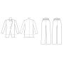 Naaipatroon Vogue 9274 combinatie, maat  40-48, Dui/En/Fr