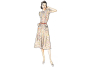 Pattern Vogue 9294, vintage dress, En/Ger/Fr