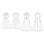 Patron Vogue 9343 robe, taille 32-40, en français