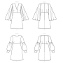 Patron Vogue 9344 robe, taille 32-40, en français