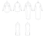 Naaipatroon Vogue Jurk en Top Dames 2076 mt. 34-42, Dui/En/Fr