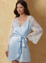Sewing pattern Vogue Misses Robe with belt and teddy 2077 Size 42-50, En/Ger/Fr