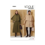 Sewing pattern Vogue V2074 Misses Cape Coat Size 32-50, Eng/Ger/Fr