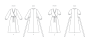 Sewing pattern Vogue V2081 Misses' Wrap Dress Size 34-42, Eng/Ger/Fr