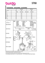 Naaipatroon Kerstmis Accessoires, Burda 5760, Nl/Dui/En/Fr