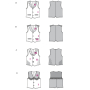 Patron Burda 2434 Déguisement Gilets, en français