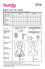 Schnittmuster Weste, Burda 5714