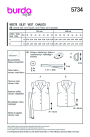 Naaipatroon Vest Burda 5734, Nl/Dui/En/Fr