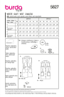 Naaipatroon gilet, Burda 5827, Nl/Dui/En/Fr