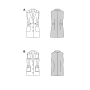 Naaipatroon gilet, Burda 5827, Nl/Dui/En/Fr