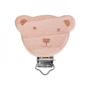 Fopspeen clips Hout Teddy