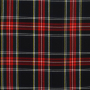 Tissu écossais noir