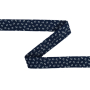 Biais couture coton 3cm, Ancres marines, bleu