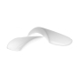Paire d'épaulettes demi-lune 2BK, blanc