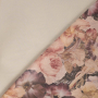 Scuba Peach Touch vintage flowers, beige