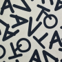 Scuba Suede Alphabet, zandkleurig