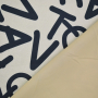 Scuba Suede Alphabet, zandkleurig