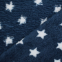 Sherpa fleece Stars, dark blue