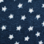 Sherpa fleece Stars, dark blue