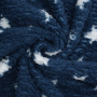Sherpa fleece Stars, dark blue