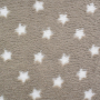Sherpa fleece Stars, light brrown