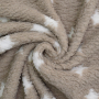 Sherpa fleece Stars, light brrown