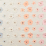 Tissu tulle souple fleurs, blanc
