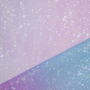 Tissu tulle souple taches argentés Glitter Spots, multicolore