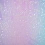 Tissu tulle souple taches argentés Glitter Spots, multicolore
